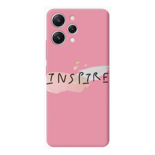 Xiaomi Redmi 12 Inspire Pink Colored Silicone TPU Θήκη