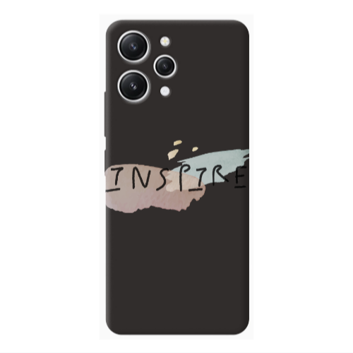 Xiaomi Redmi 12 Inspire Black Colored Silicone TPU Θήκη