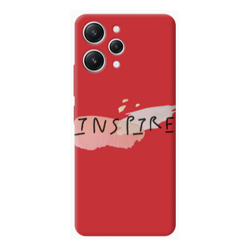 Xiaomi Redmi 12 Inspire Red Colored Silicone TPU Θήκη