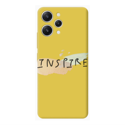 Xiaomi Redmi 12 Inspire Yellow Colored Silicone TPU Θήκη