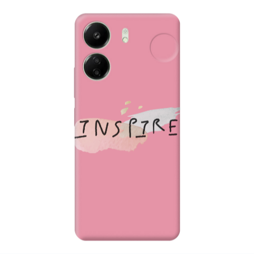 Xiaomi Redmi 13C Inspire Pink Colored Silicone TPU Θήκη