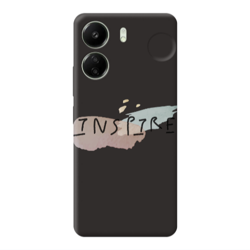 Xiaomi Redmi 13C Inspire Black Colored Silicone TPU Θήκη