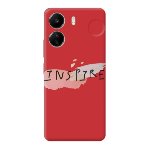 Xiaomi Redmi 13C Inspire Red Colored Silicone TPU Θήκη