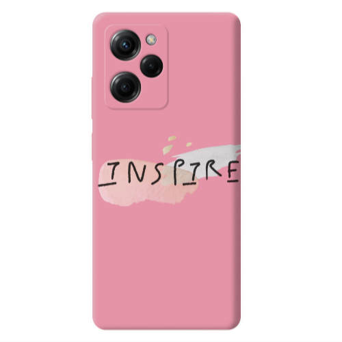 Xiaomi Poco X5 Pro Inspire Pink Colored Silicone TPU Θήκη