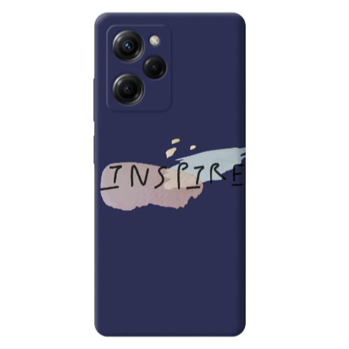 Xiaomi Poco X5 Pro Inspire Dark blue Colored Silicone TPU Θήκη