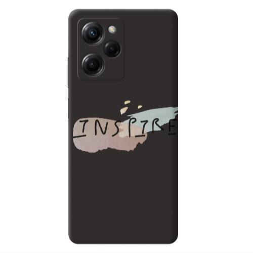 Xiaomi Poco X5 Pro Inspire Black Colored Silicone TPU Θήκη