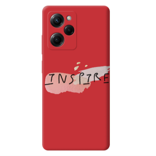 Xiaomi Poco X5 Pro Inspire Red Colored Silicone TPU Θήκη