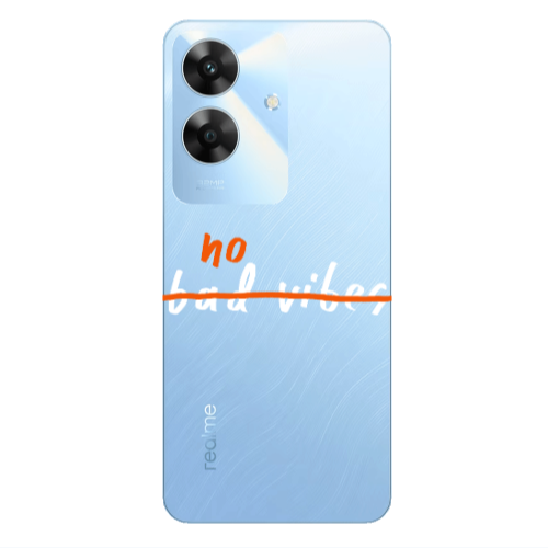 Realme Note 60 No bad vibes 2 Transparent Silicone TPU Θήκη