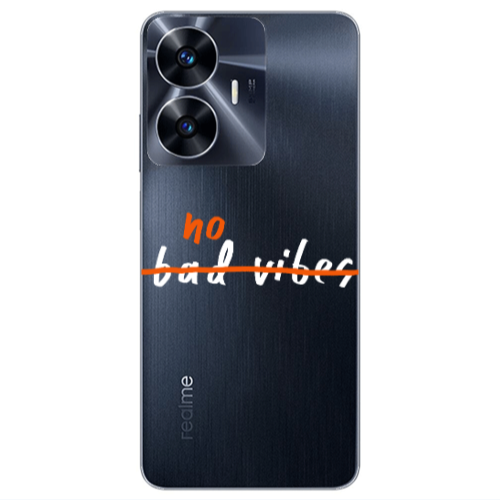 Realme Note 50 No bad vibes 2 Transparent Silicone TPU Θήκη
