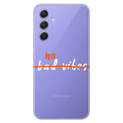Samsung A26 No bad vibes 2 Transparent Silicone TPU Θήκη