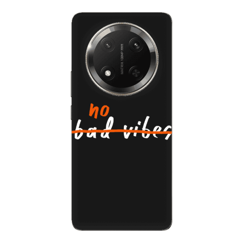 Honor Magic 7 Lite No bad vibes 2 Black Colored Silicone TPU Θήκη