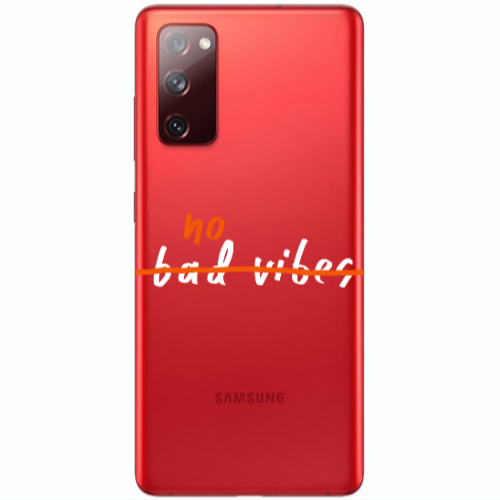 Samsung S20 FE No bad vibes 2 Transparent Silicone TPU Θήκη