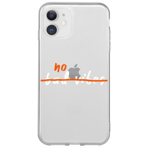 Apple iPhone 12 Mini No bad vibes 2 Transparent Silicone TPU Θήκη