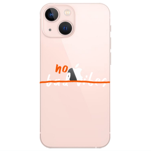 Apple iPhone 13 Mini No bad vibes 2 Transparent Silicone TPU Θήκη