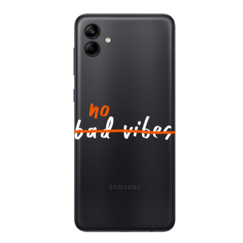 Samsung A04 No bad vibes 2 Transparent Silicone TPU Θήκη
