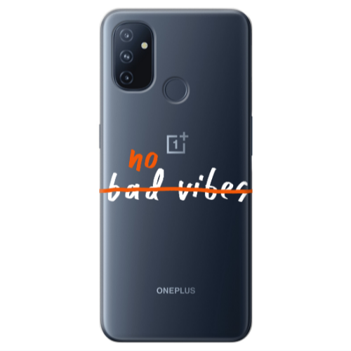 Oneplus Nord 100 No bad vibes 2 Transparent Silicone TPU Θήκη