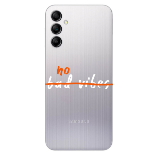 Samsung A24 No bad vibes 2 Transparent Silicone TPU Θήκη