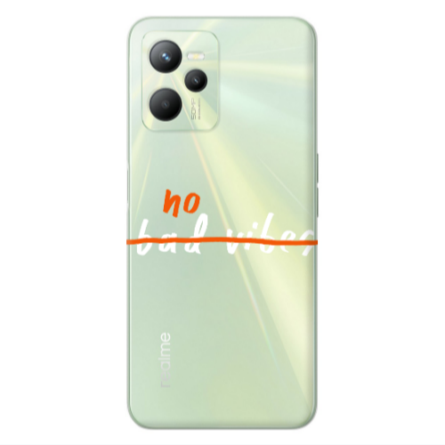 Realme C35 No bad vibes 2 Transparent Silicone TPU Θήκη