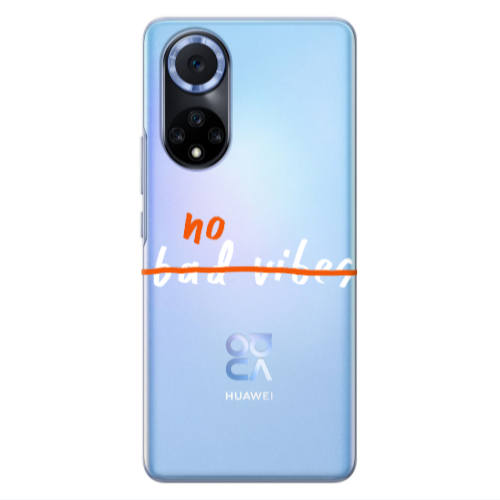 Huawei Nova 9 No bad vibes 2 Transparent Silicone TPU Θήκη