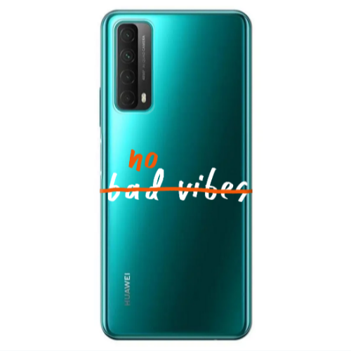 Huawei P Smart 2021 No bad vibes 2 Transparent Silicone TPU Θήκη