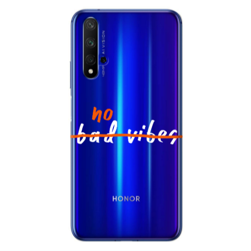Huawei Nova 5 T No bad vibes 2 Transparent Silicone TPU Θήκη