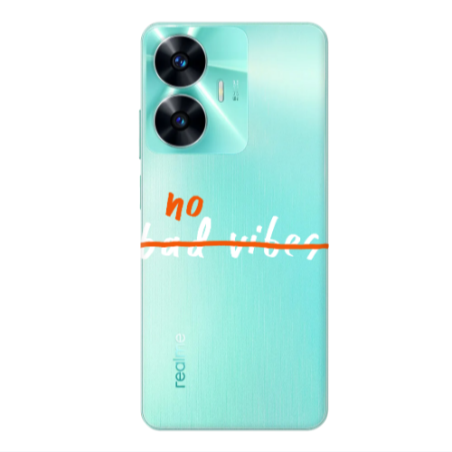 Realme C55 No bad vibes 2 Transparent Silicone TPU Θήκη