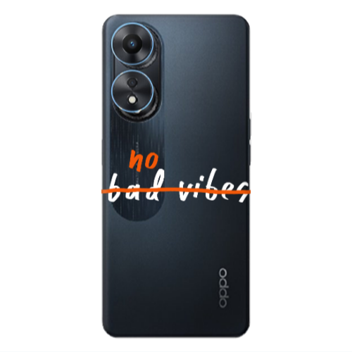 Oppo A 98 No bad vibes 2 Transparent Silicone TPU Θήκη