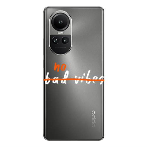 Oppo Reno10 5G No bad vibes 2 Transparent Silicone TPU Θήκη