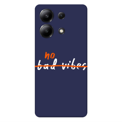 Xiaomi Redmi Note 13 4G No bad vibes 2 Dark blue Colored Silicone TPU Θήκη