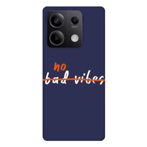 Xiaomi Redmi Note 13Pro 5G No bad vibes 2 Dark blue Colored Silicone TPU Θήκη