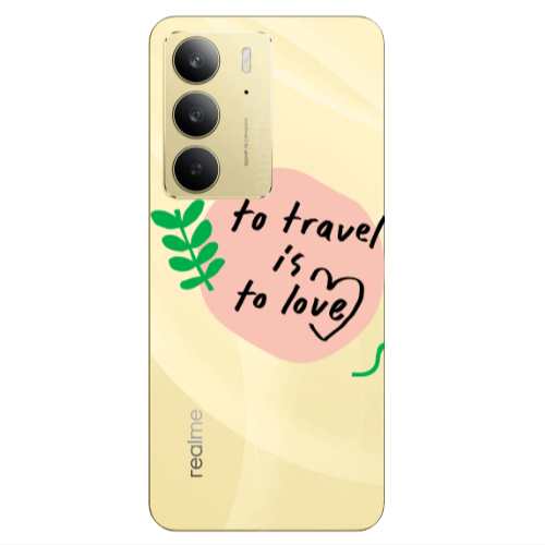 Realme C 75 To Travel is to Love Transparent Silicone TPU Θήκη