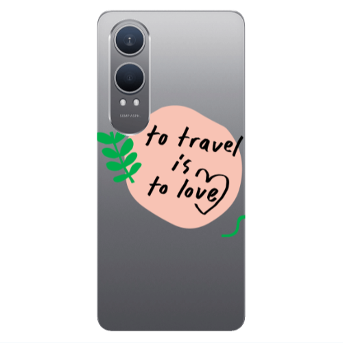 Oneplus Nord Ce 4 lite To Travel is to Love Transparent Silicone TPU Θήκη