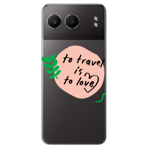 Oneplus Nord 4 To Travel is to Love Transparent Silicone TPU Θήκη