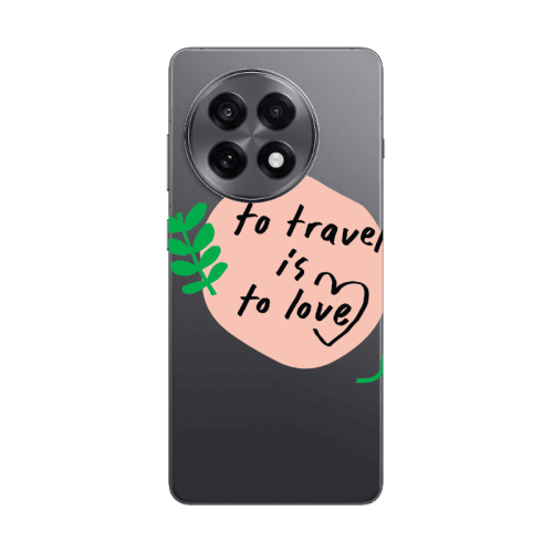 Oneplus 13 5G To Travel is to Love Transparent Silicone TPU Θήκη