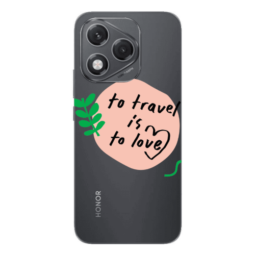 Honor 400 Lite To Travel is to Love Transparent Silicone TPU Θήκη