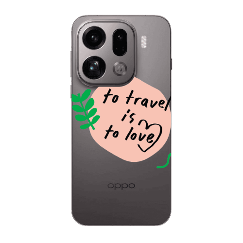 Oppo Find X9 Pro To Travel is to Love Transparent Silicone TPU Θήκη