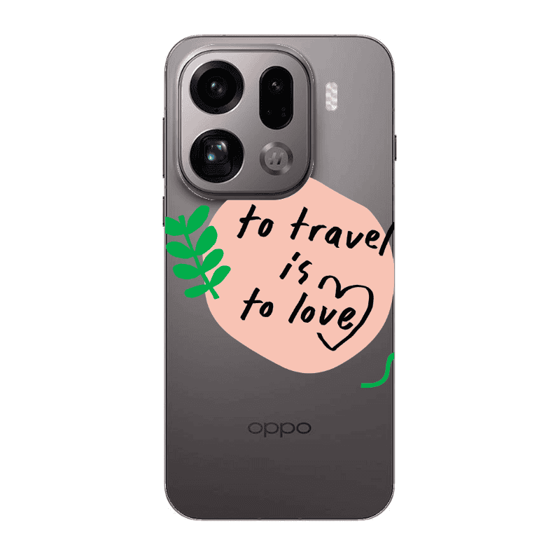 Oppo Find X9 Pro To Travel is to Love Transparent Silicone TPU Θήκη