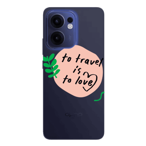 Oppo Reno13 FS To Travel is to Love Transparent Silicone TPU Θήκη