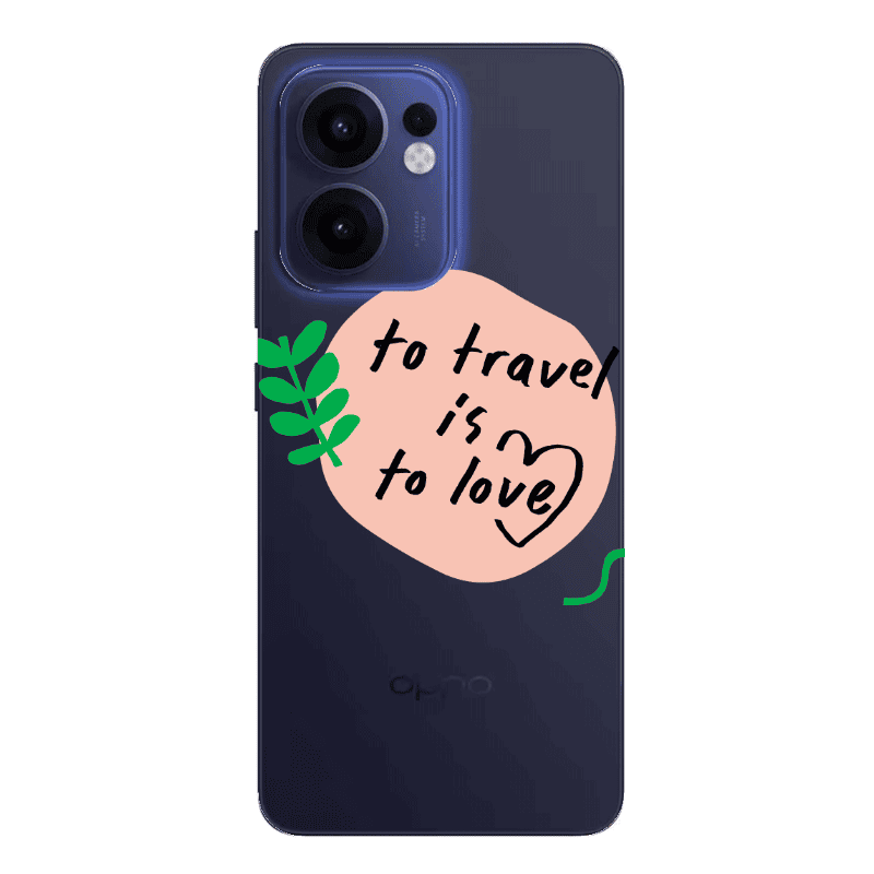 Oppo Reno13 FS To Travel is to Love Transparent Silicone TPU Θήκη
