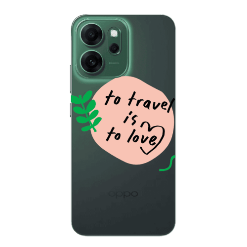 Oppo 14 F To Travel is to Love Transparent Silicone TPU Θήκη