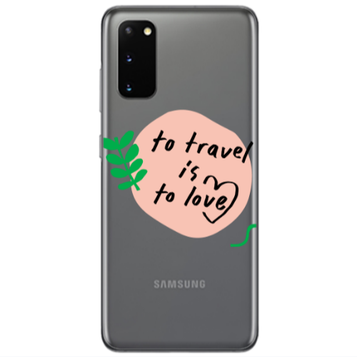 Samsung S20 To Travel is to Love Transparent Silicone TPU Θήκη