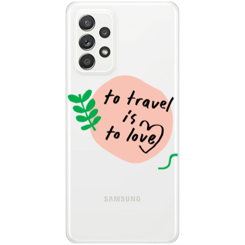 Samsung A53 To Travel is to Love Transparent Silicone TPU Θήκη