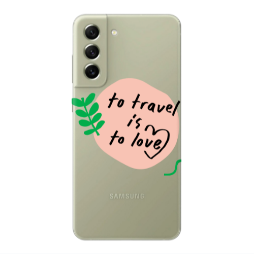 Samsung S22 To Travel is to Love Transparent Silicone TPU Θήκη