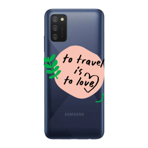 Samsung A03S To Travel is to Love Transparent Silicone TPU Θήκη