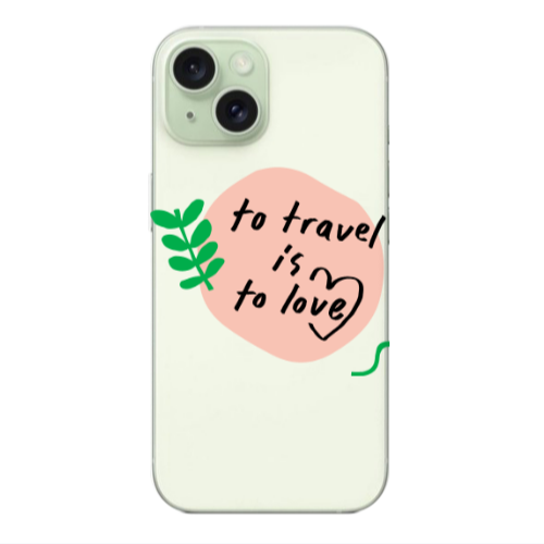 Apple iPhone 15 Plus To Travel is to Love Transparent Silicone TPU Θήκη