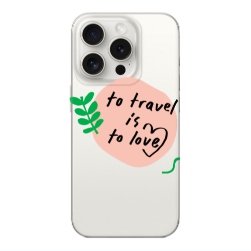 Apple iPhone 15 Pro To Travel is to Love Transparent Silicone TPU Θήκη