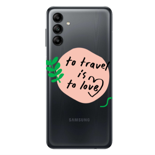 Samsung A13 5G To Travel is to Love Transparent Silicone TPU Θήκη