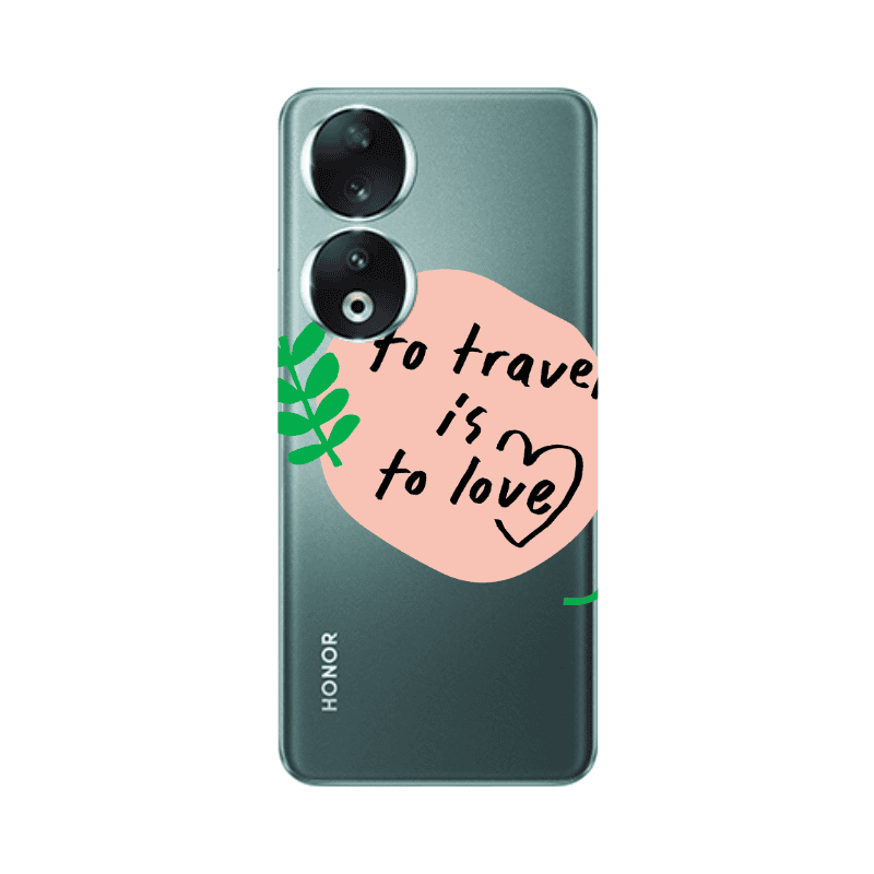 Honor 90 5G To Travel is to Love Transparent Silicone TPU Θήκη