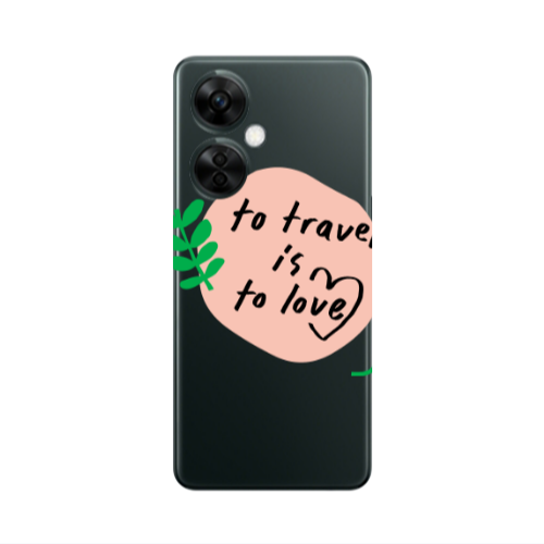 Oneplus Nord CE 3 Lite 5G To Travel is to Love Transparent Silicone TPU Θήκη