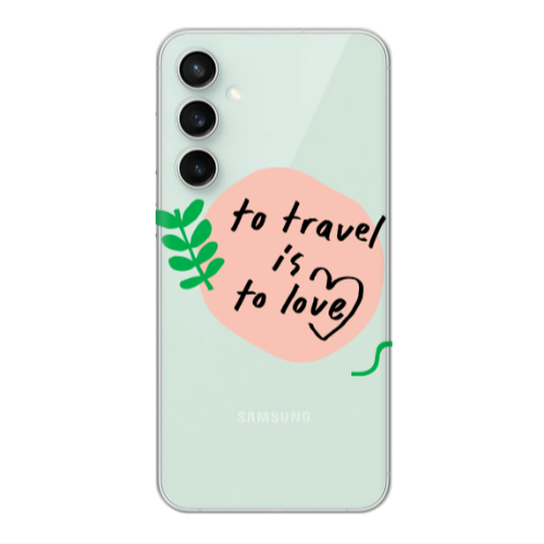 Samsung S24 To Travel is to Love Transparent Silicone TPU Θήκη